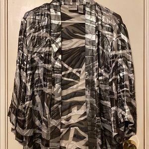 Chico’s sheer, shiny top